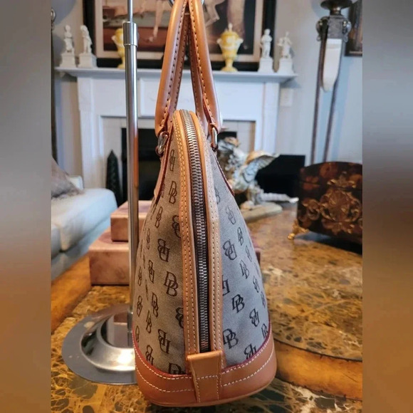 Dooney & Bourke Tan and Brown Satchel Bag - Picture 3 of 12